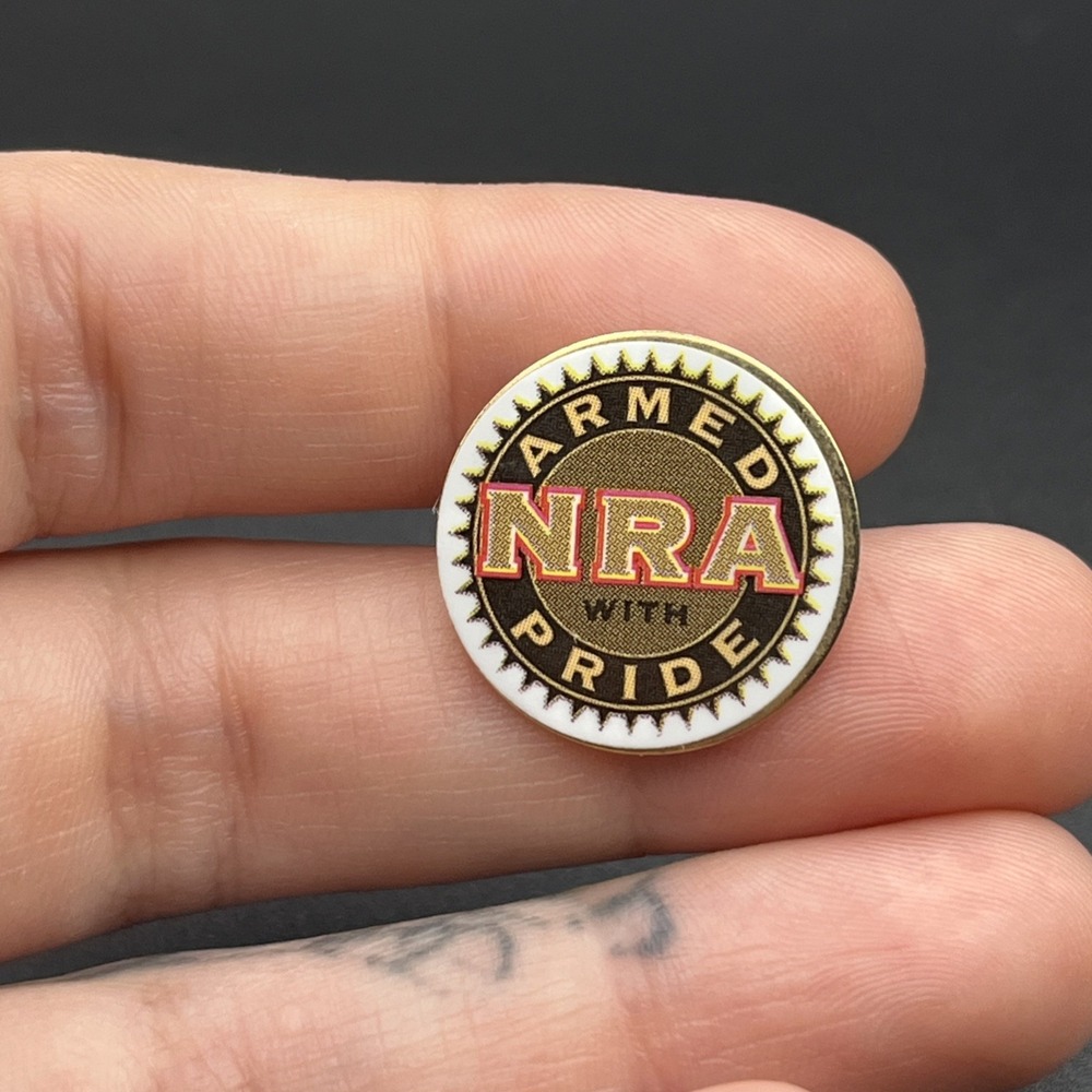 NRA National Rifle Association "Armed With Pride" Lapel Hat Pin‎